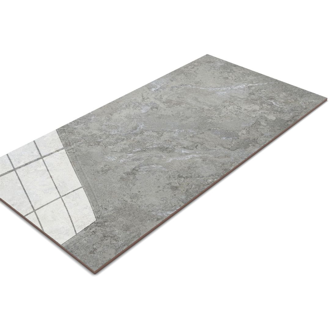 Gran Superiore Silver: símil mármol, 60 × 120 cm · rectificado · gris